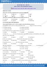 Đề thi học kì 1 Tiếng Anh 10 Friends Global - Đề số 8